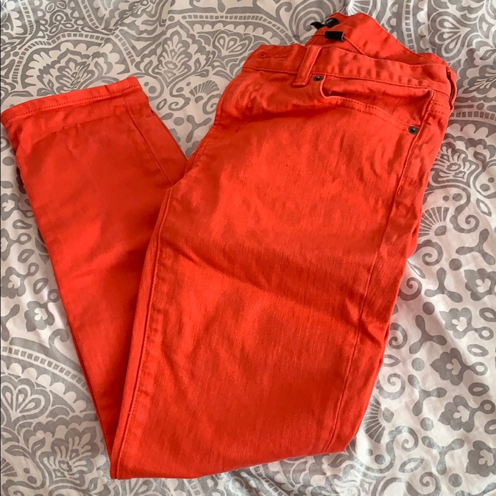 Jcrew salmon colored jean pants